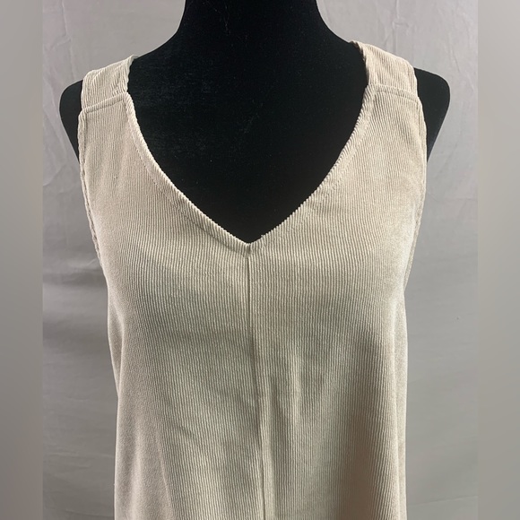 Corduroy Solid Overall Dress Without Sweater - Picture 8 of 10